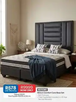 OK Furniture 183cm Comfort Care Base Set offer
