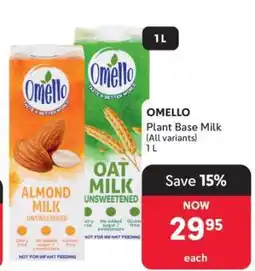 Makro OMELLO Plant Base Milk (ALL variants) offer