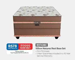 OK Furniture Restonic 152cm Natures Rest Base Set offer