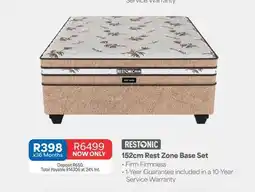 OK Furniture Restonic 152cm Rest Zone Base Set offer