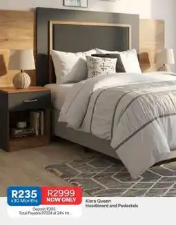 OK Furniture Kiara Queen Headboard and Pedestals offer