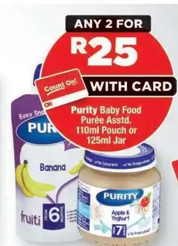OK Foods Purity Baby Food Purée Asstd offer