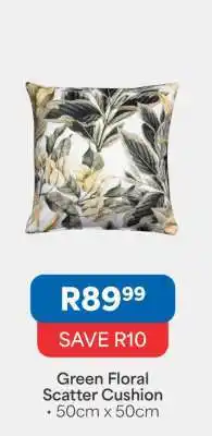 OK Furniture Green Floral Scatter Cushion offer
