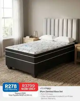 OK Furniture vitasleep 91cm Zambezi Base Set offer