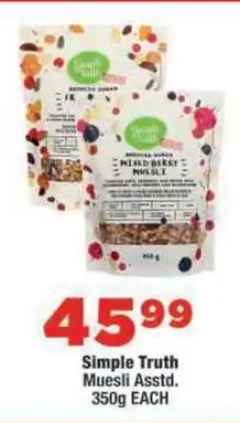 OK Foods Simple Truth Muesli Asstd offer