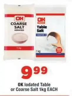 OK Foods OK Iodated Table or Coarse Salt offer