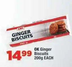 OK Foods OK Ginger Biscuits offer
