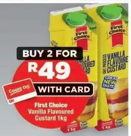 OK Foods First Choice Vanilla Flavoured Custard 1kg offer