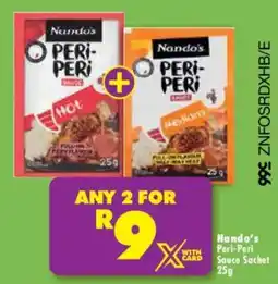 Shoprite Nando's Peri-Peri Sauce Sachet offer