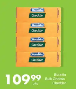 Save Hyper Bonnita Bulk Cheese Cheddar offer