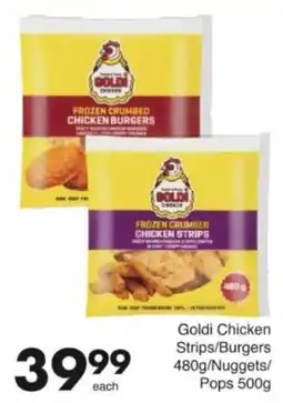Save Hyper Goldi Chicken Strips/Burgers offer