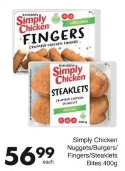 Save Hyper Simply Chicken Nuggets/Burgers/Fingers/Steaklets Bites offer