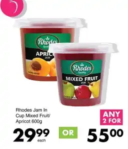 Save Hyper Rhodes Jam In Cup Mixed Fruit/Apricot offer