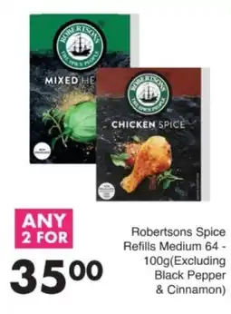 Save Hyper Robertsons Spice Refills Medium offer