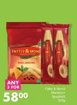 Save Hyper Fattis & Monis Macaroni/Spaghetti offer