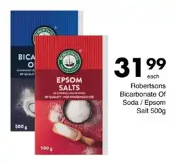 Save Hyper Robertsons Bicarbonate Of Soda / Epsom Salt offer