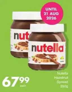 Save Hyper Nutella Hazelnut Spread offer