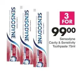 Save Hyper Sensodyne Cavity & Sensitivity Toothpaste offer