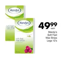 Save Hyper Mandy's Soft Feel Wax Strips Legs offer