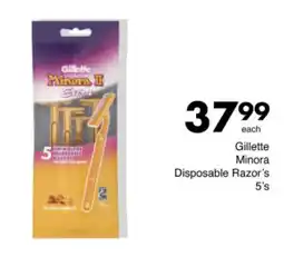 Save Hyper Gillette Minora Disposable Razor's offer