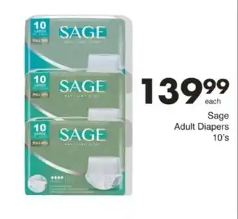 Save Hyper Sage Adult Diapers 10's offer