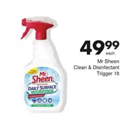 Save Hyper Mr Sheen Clean & Disinfectant Trigger offer