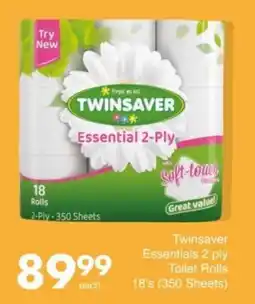 Save Hyper Twinsaver Essentials 2 ply Toilet Rolls offer