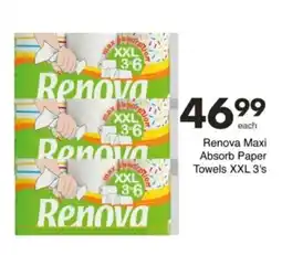 Save Hyper Renova Maxi Absorb Paper Towels XXL 3's offer