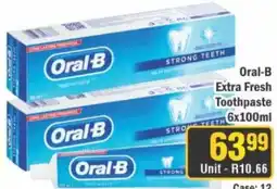 J&E Cash and Carry Oral-B Extra Fresh Toothpaste offer