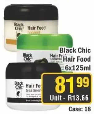 J&E Cash and Carry Black Chic Hair Food offer