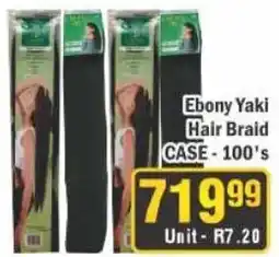 J&E Cash and Carry Ebony Yaki Hair Braid offer