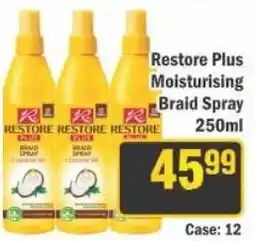 J&E Cash and Carry Restore Plus Moisturising Braid Spray offer