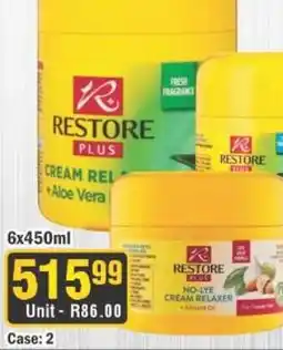 J&E Cash and Carry RESTORE PLUS CREAM RELAXER offer