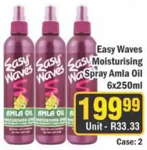 J&E Cash and Carry Easy Waves Moisturising Spray Amla Oil offer