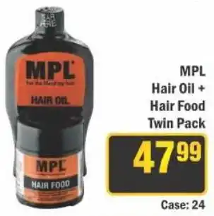 J&E Cash and Carry MPL Hair Oil + Hair Food Twin Pack offer