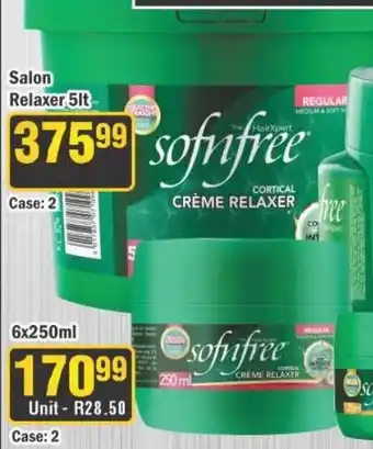 J&E Cash and Carry sofnfree CORTICAL CRÈME RELAXER offer