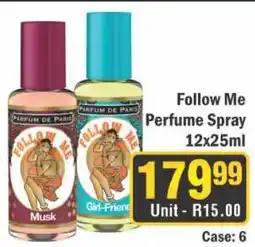 J&E Cash and Carry Follow Me Perfume Spray offer