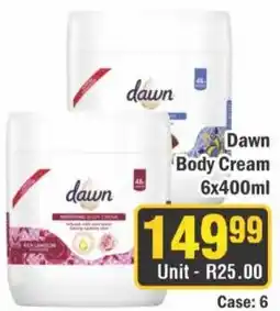 J&E Cash and Carry Dawn Body Cream offer