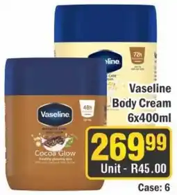 J&E Cash and Carry Vaseline Body Cream offer