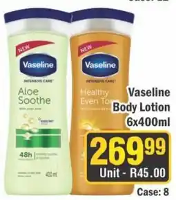 J&E Cash and Carry Vaseline Body Lotion offer