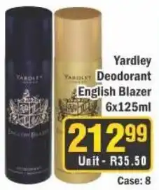 J&E Cash and Carry Yardley Deodorant English Blazer offer
