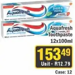 J&E Cash and Carry Aquafresh Toothpaste offer