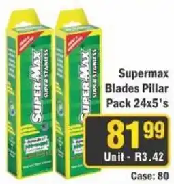J&E Cash and Carry Supermax Blades Pillar offer