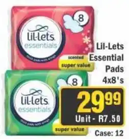 J&E Cash and Carry Lil-Lets Essential Pads offer
