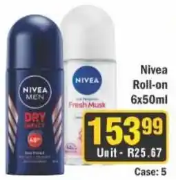 J&E Cash and Carry Nivea Roll-on offer