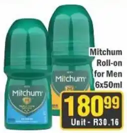 J&E Cash and Carry Mitchum Roll-on for Men offer