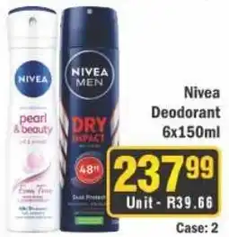 J&E Cash and Carry Nivea Deodorant offer