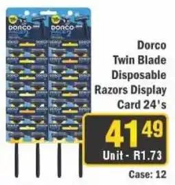 J&E Cash and Carry Dorco Twin Blade Disposable Razors offer