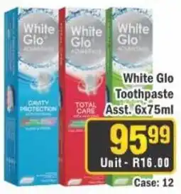 J&E Cash and Carry White Glo Toothpaste Assorted offer