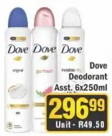 J&E Cash and Carry Dove Deodorant Assorted offer